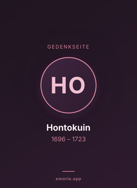 Gedenkportrait von Hontokuin