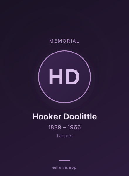 Memorial portrait of Hooker Doolittle