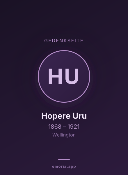 Gedenkportrait von Hopere Uru