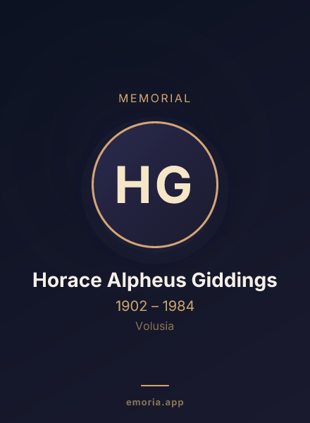 Memorial portrait of Horace Alpheus Giddings