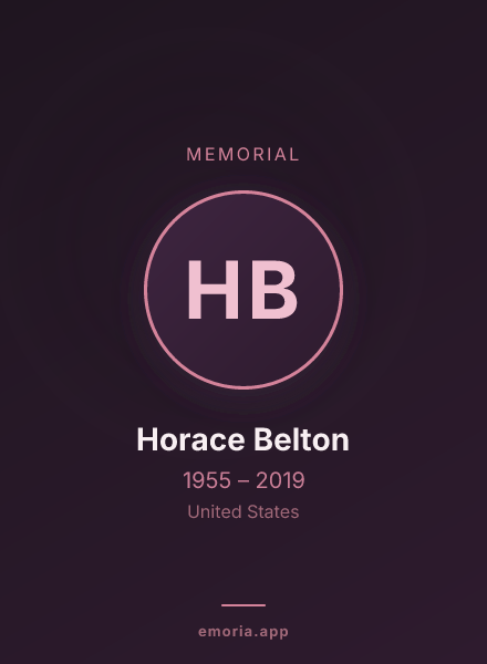 Memorial portrait of Horace Belton