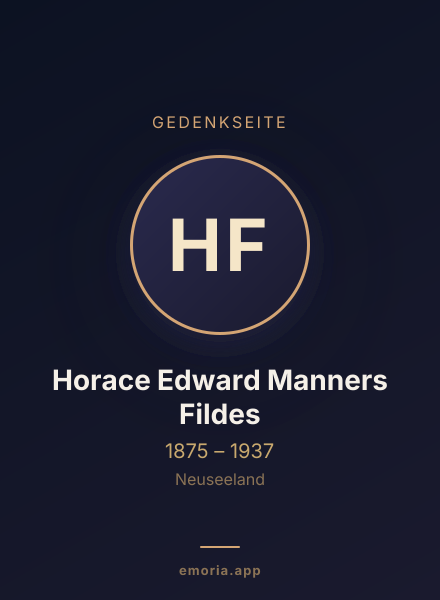 Gedenkportrait von Horace Edward Manners Fildes