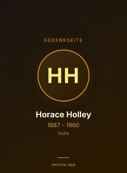 Gedenkportrait von Horace Holley