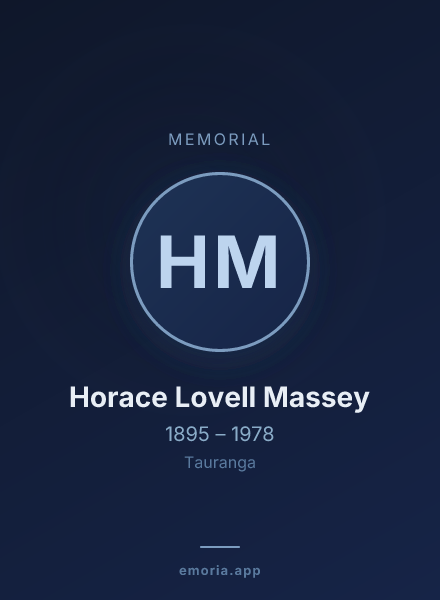 Memorial portrait of Horace Lovell Massey