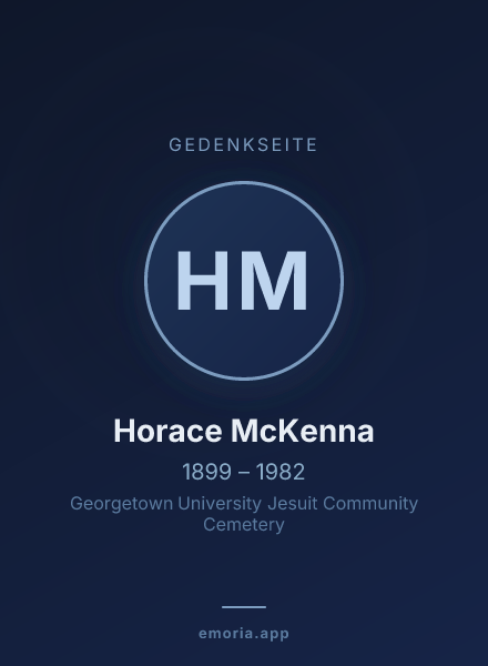 Gedenkportrait von Horace McKenna