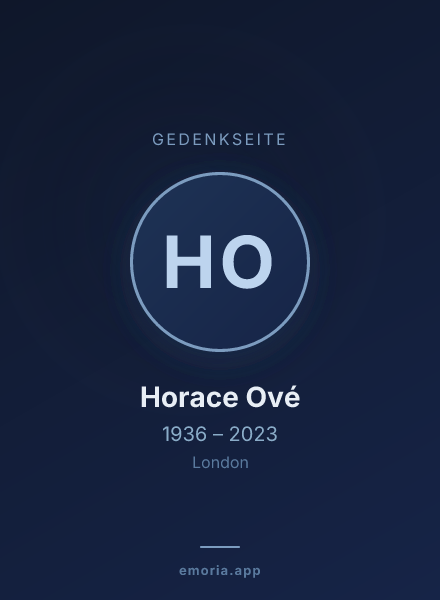 Gedenkportrait von Horace Ové
