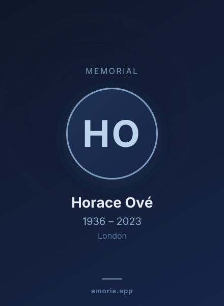 Memorial portrait of Horace Ové