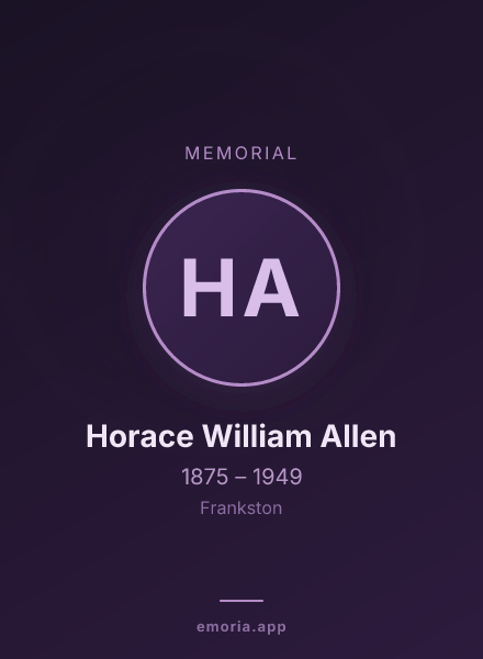 Memorial portrait of Horace William Allen
