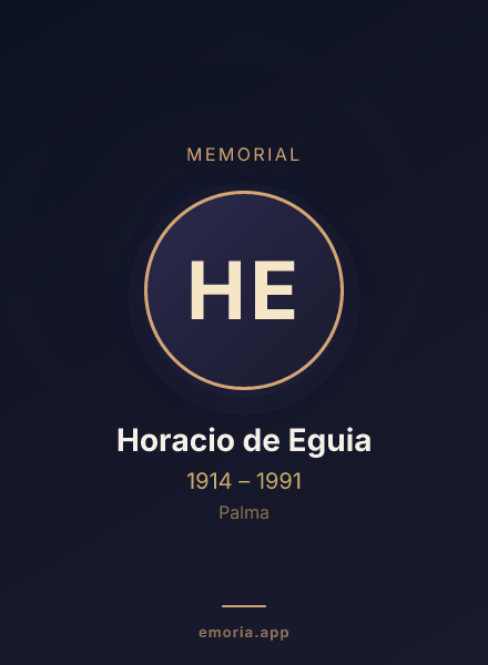 Memorial portrait of Horacio de Eguia