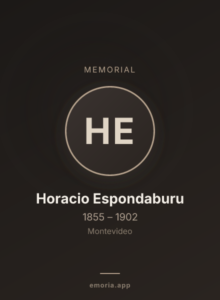 Memorial portrait of Horacio Espondaburu