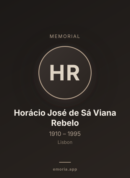 Memorial portrait of Horácio José de Sá Viana Rebelo