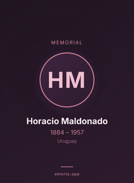Memorial portrait of Horacio Maldonado