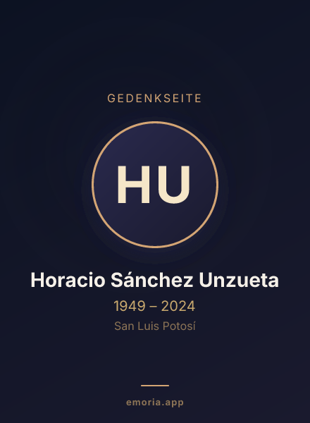 Gedenkportrait von Horacio Sánchez Unzueta