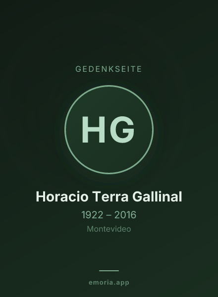 Gedenkportrait von Horacio Terra Gallinal