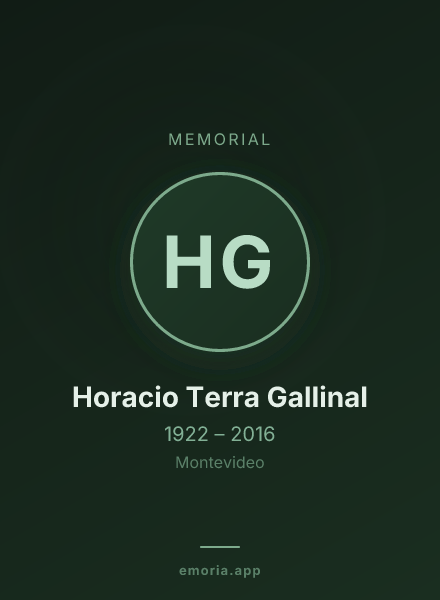 Memorial portrait of Horacio Terra Gallinal