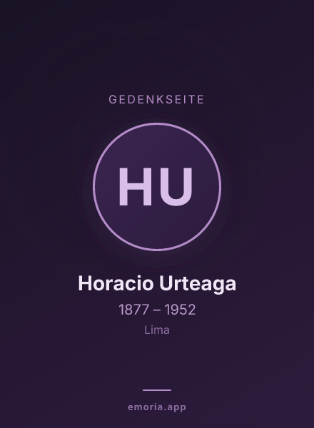 Gedenkportrait von Horacio Urteaga