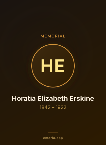 Memorial portrait of Horatia Elizabeth Erskine