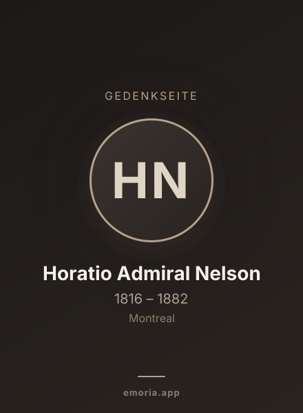 Gedenkportrait von Horatio Admiral Nelson