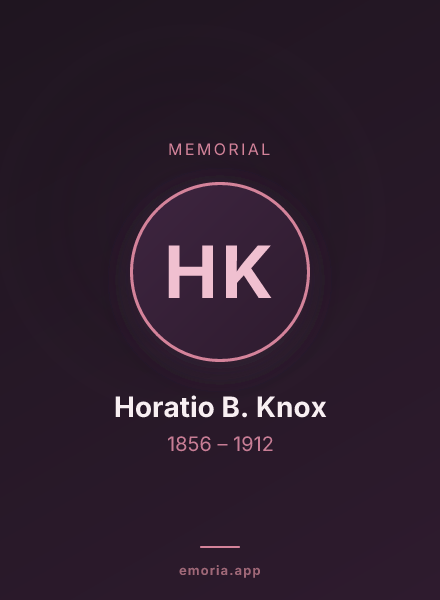 Memorial portrait of Horatio B. Knox