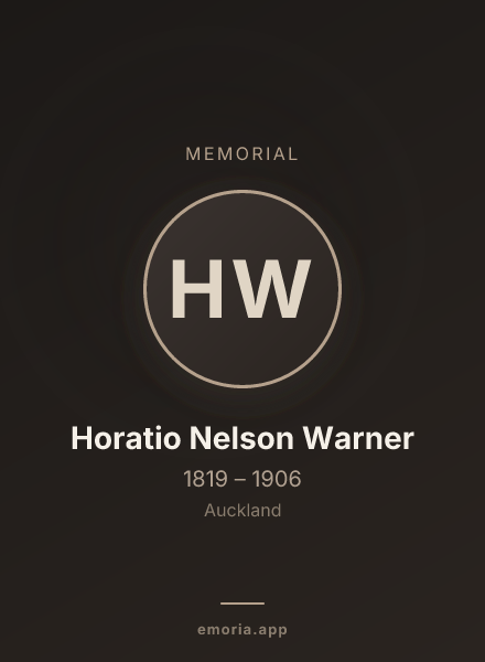 Memorial portrait of Horatio Nelson Warner