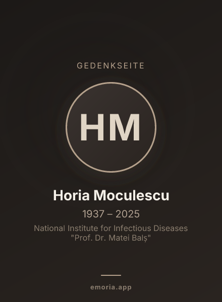 Gedenkportrait von Horia Moculescu