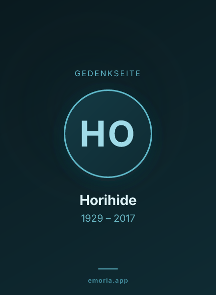 Gedenkportrait von Horihide