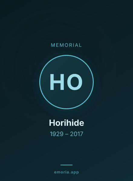 Memorial portrait of Horihide