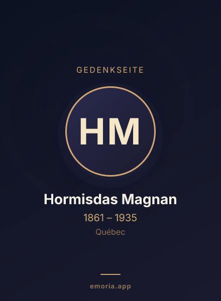 Gedenkportrait von Hormisdas Magnan