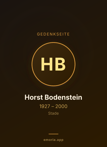 Gedenkportrait von Horst Bodenstein
