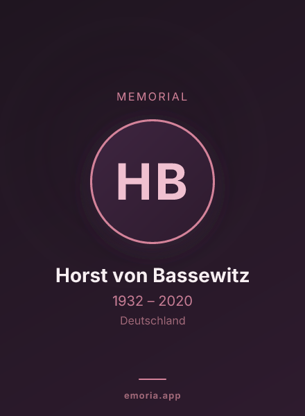 Memorial portrait of Horst von Bassewitz