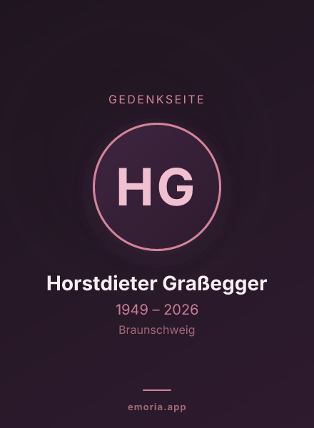 Gedenkportrait von Horstdieter Graßegger
