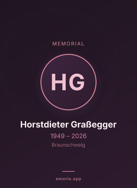 Memorial portrait of Horstdieter Graßegger