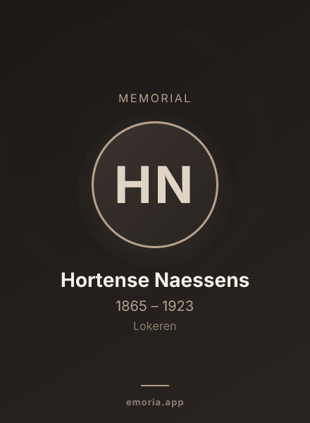 Memorial portrait of Hortense Naessens