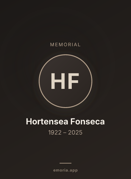 Memorial portrait of Hortensea Fonseca