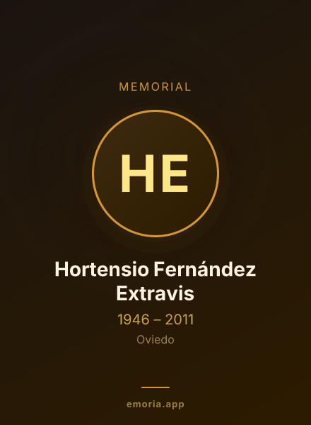 Memorial portrait of Hortensio Fernández Extravis