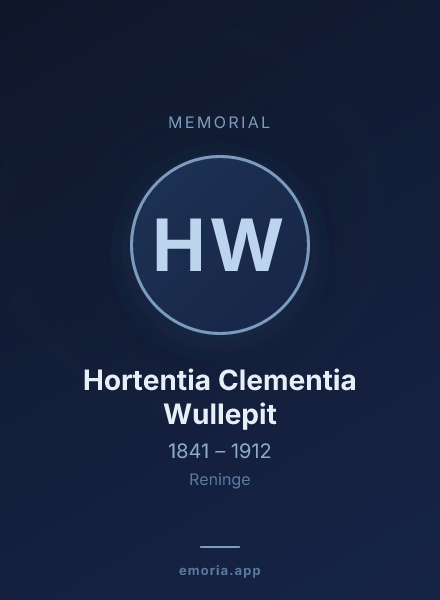 Memorial portrait of Hortentia Clementia Wullepit