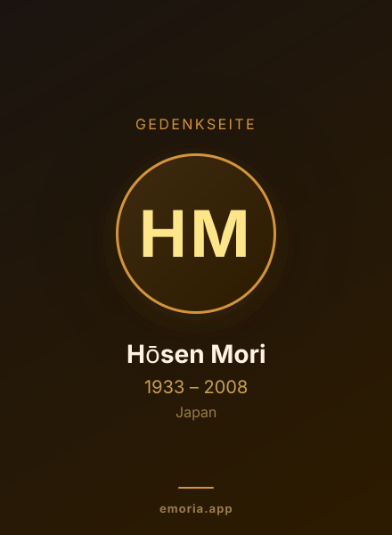 Gedenkportrait von Hōsen Mori