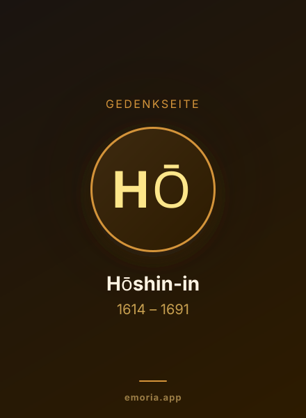 Gedenkportrait von Hōshin-in