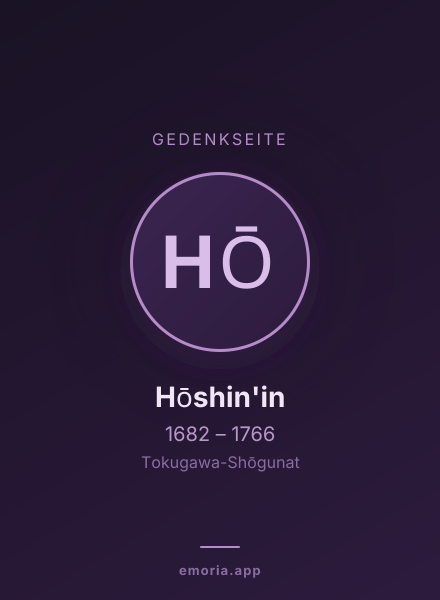 Gedenkportrait von Hōshin'in