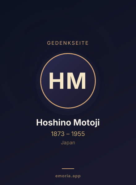 Gedenkportrait von Hoshino Motoji