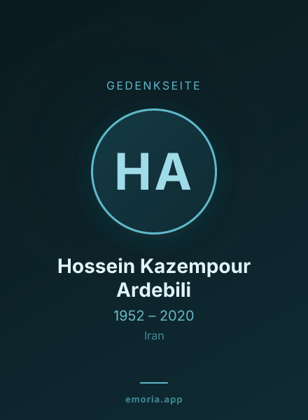 Gedenkportrait von Hossein Kazempour Ardebili