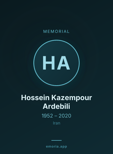 Memorial portrait of Hossein Kazempour Ardebili