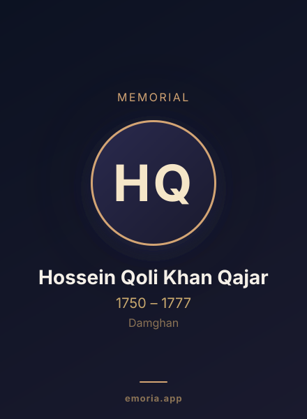 Memorial portrait of Hossein Qoli Khan Qajar