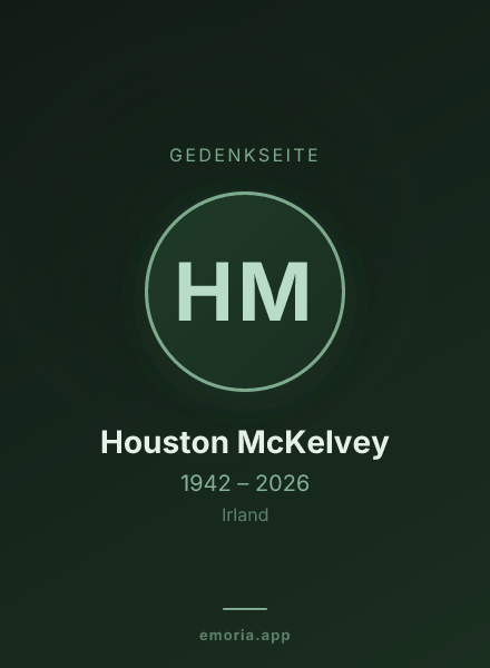 Gedenkportrait von Houston McKelvey