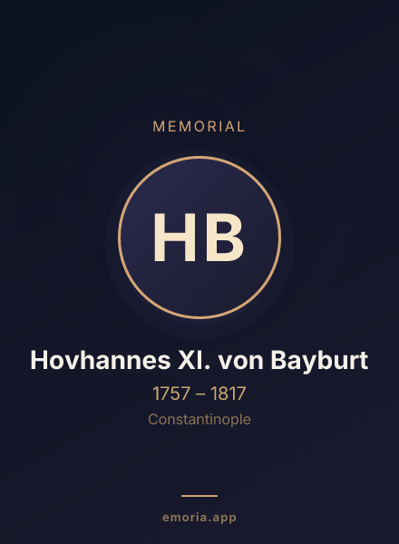 Memorial portrait of Hovhannes XI. von Bayburt