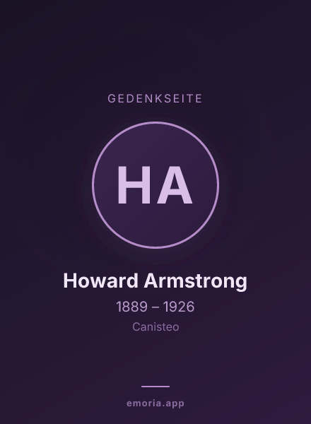 Gedenkportrait von Howard Armstrong