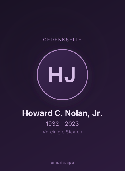 Gedenkportrait von Howard C. Nolan, Jr.