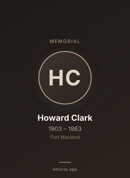 Memorial portrait of Howard Clark