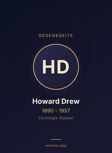 Gedenkportrait von Howard Drew