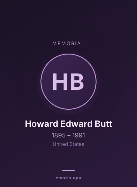 Memorial portrait of Howard Edward Butt